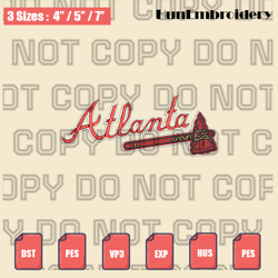 atlanta braves jersey logo embroidery files,mlb embroidery designs,logo sport embroidery,machine embroidery design