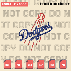 los angeles dodgers logo embroidery files,mlb embroidery designs,logo sport embroidery,machine embroidery design