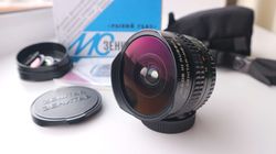 mc zenitar m 16mm f2.8 fish eye m42 original box s/n 112883