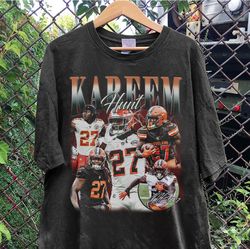 vintage 90s graphic style kareem hunt t-shirt, kareem hunt shirt, cleveland football shirt, vintage oversized sport shir