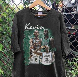 vintage 90s graphic style kevin garnett t-shirt, kevin garnett shirt, minnesota basketball shirt, vintage oversized spor