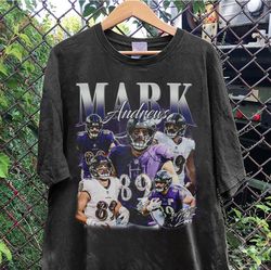 vintage 90s graphic style mark andrews t-shirt, mark andrews shirt, baltimore football shirt, vintage oversized sport sh