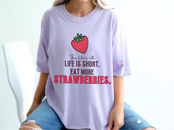 strawberry shirt, mom strawberry lover gift, 185