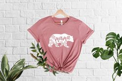 floral mama bear shirt, mama bear shirt, 45