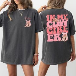 cowgirl era tee, trendy graphic tee, cowgirl pink boots shir