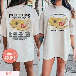 cicadas summer scream reunion tour 2024 t-shirt, year of the cicadas shirt, funny cicada concert, gift for lover shirt