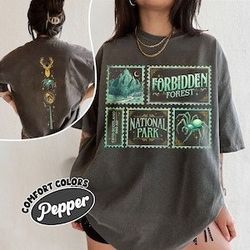 national park wizard fan comfort colors shirt, forbidden forest shirts, hp inspired t shirt wizarding world shirt, booki