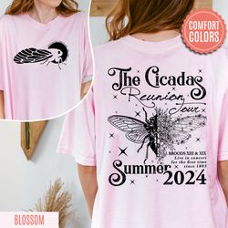 the cicadas reunion summer tour comfort color t-shirt, nature lover gift, year of the cicadas shirt, funny cicada shirt
