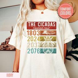 the cicadas reunion tour comfort color shirt, cicada concert tshirt, cicada invasion, nature lover gift, insect lover