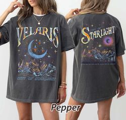 velaris city of starlight acotar two-sided sweatshirt, the night court shirt, court of dreams, rhysand, cassian
