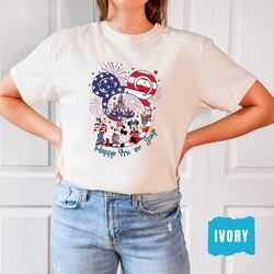 comfort colors disney mickey character happy 4th of july shirt, disneyland happy independence day, 4th of july freedom