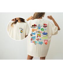 disney pixar movies t-shirt, inside out, monster inc, toy story land shirt, pixar fest pals playtime party 2024 shirt