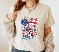 mickey and friends disney 4th of july t-shirt, disney american patriotic t-shirt, disney happy independence day 2024
