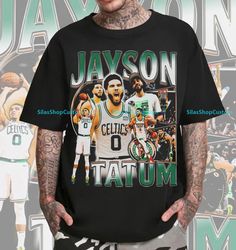 vintage 90s basketball bootleg style t-shirt, jayson tatum graphic t-shirt, jays