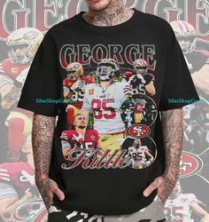 vintage 90s graphic style george kittle t-shirt, george kittle tee, retro george