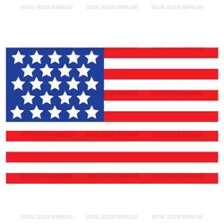 4th of july day american flag svg