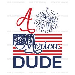 a merica dude american flag memorial day svg