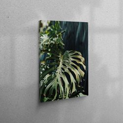 3d canvas, 3d wall art, canvas, monstera wall decor, botanical art canvas, floral art, plam leaves canvas, flower canvas