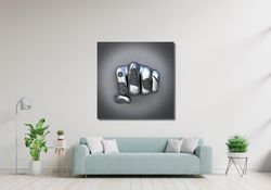 abstract metallic silver canvas art,metallic modern silver canvas art, franck kuman silver print art, canvas home decor