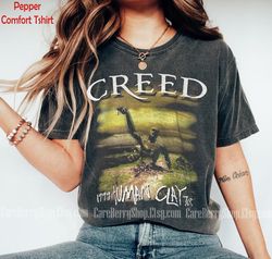 vintage creed band human clay 1999 tour tshirt creed band fan shirt, unisex vintage, 90s, graphic tee, graphic t-shirt