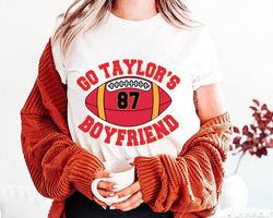 Go Taylors Boyfriend Sweatshirt, Travis Kelce Sweatshirt, Funny Footb