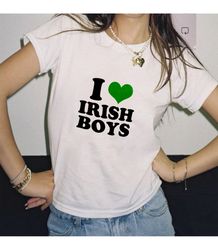 i love irish boys baby tee, 104