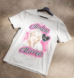 helen mirren airbrush mall t-shirt