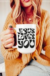 jesus loves you mug christian gifts bible verse coffee mug 1