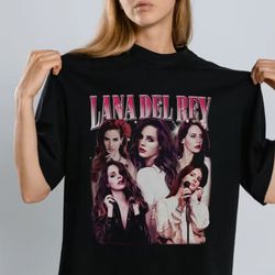 lana del rey vintage 90s bootleg classic graphic shirt for women men, lana del rey graphic unisex shirt, lana del rey vi