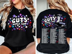 olivia rodrigo guts tour 2024 2 sides shirt, the guts world tour 2024 shirt, olivia rodrigo shirt, olivia rodrigo shirt