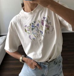 Subtle Lesbian, Lesbian Pride, Wildflower, Boxy Crop Top, Subtle Pride, Wlw, Sapphic Shirt, Boxy Crop, Crop Top