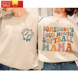 somebodys loud mouth softball mama softball mom shirt  happy place for music lovers