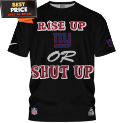 New York Giants Rise Up NY Or Shut Up TShirt, Unique Ny Giants Gifts  Best Personalized Gift  Unique Gifts Idea