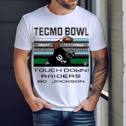 bo jackson touch down tecmo bowl raiders shirt,nfl shirt, super bowl shirt, sport shirt, shirt nfl, superbowl