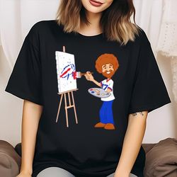 bob ross happy little touchdowns buffalo bills,nfl shirt, super bowl shirt, sport shirt, shirt nfl, superbowl