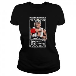 dusty rhodes bionic elbow marquee classics t-shirt