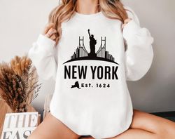 new york sweatshirt, vintage new york sweatshirt, new york established  ,happy new year shirt, valentine shirt, t-shirt