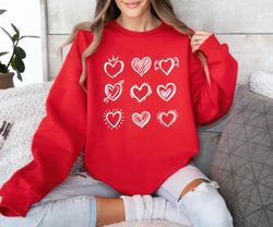 valentines day sweatshirt, valentine hearts ,happy new year shirt, valentine shirt, t-shirt