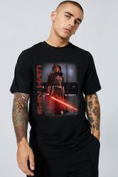 ahsoka shin hati orange lightsaber jedi shirt star warwalt disney world shirt gi,tshirt, shirt gift, sport shirt