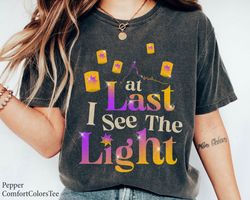 at last i see the light tangled shirt family matching walt disney world shirt gi,tshirt, shirt gift, sport shirt