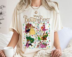 beauty and the beast christmalight very merry xmaparty  shirt family matching wa,tshirt, shirt gift, sport shirt
