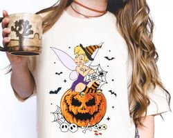 disney halloween pumpkin tinkerbell shirt disney halloween shirt halloween shirt,tshirt, shirt gift, sport shirt