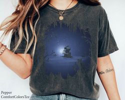 disney peter pan moonlit pirate ship silhouette shirt family matching walt disne,tshirt, shirt gift, sport shirt