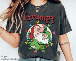 grumpy christmacrystal ball xmatree mickey ear light shirt family matching walt ,tshirt, shirt gift, sport shirt