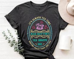 italwaytea time mad hattertea shoppe  shirt alice in wonderland family matching ,tshirt, shirt gift, sport shirt