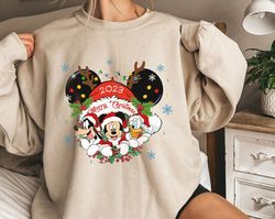 mickey donald goofy merry christma mickey ear santa hat shirt family matching wa,tshirt, shirt gift, sport shirt