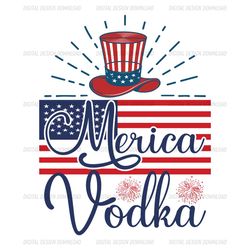 merica vodka uncle sam hat memorial day svg