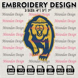 ncaa california golden bears embroidery file, 3 size ,6 formats, ncaa machine embroidery design, ncaa teams, ncaa logo