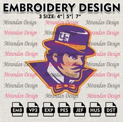 ncaa evansville purple aces embroidery file, 3 size ,6 formats, ncaa machine embroidery design, ncaa teams, ncaa logo.