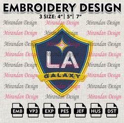 mls la galaxy logo embroidery design, embroidery files, whitecaps mls teams, football, digital download